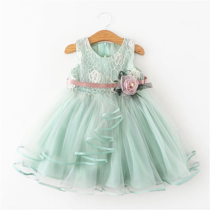 Girls' summer princess dress for parties and weddings by The Clothing Company Sydney, featuring a charming, colorful baby girl dress.