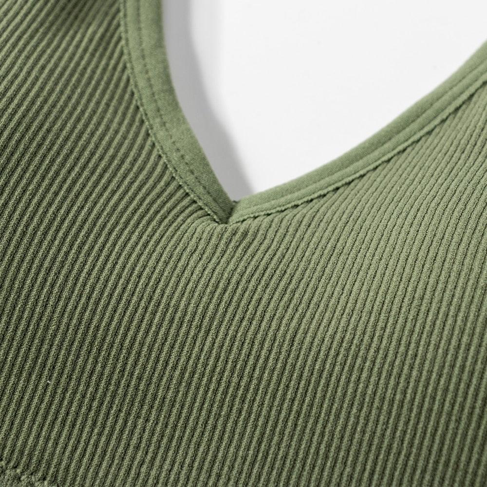 Two seamless U-type backless bralettes from The Clothing Company Sydney, wire-free push-up bras, ideal for smooth, comfortable wear.