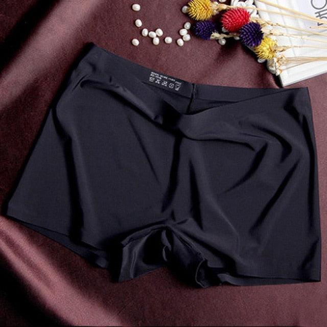 Two-pack women's seamless boxer boyshorts in ice silk, mid-waist breathable safety shorts for summer from The Clothing Company Sydney.