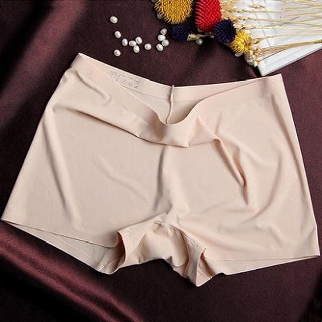 Two pack of women's seamless boxer boyshorts in ice silk, mid waist, breathable summer underwear by The Clothing Company Sydney.