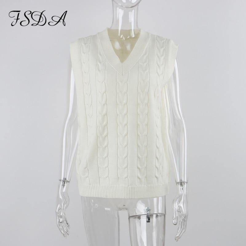 Sleeveless knitted sweater top and matching shorts mini set from The Clothing Company Sydney, casual autumn-winter outfit.