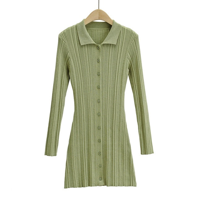 Slim purple, blue, green, black vintage long sleeve women's mini dress with hollow out design by The Clothing Company Sydney.