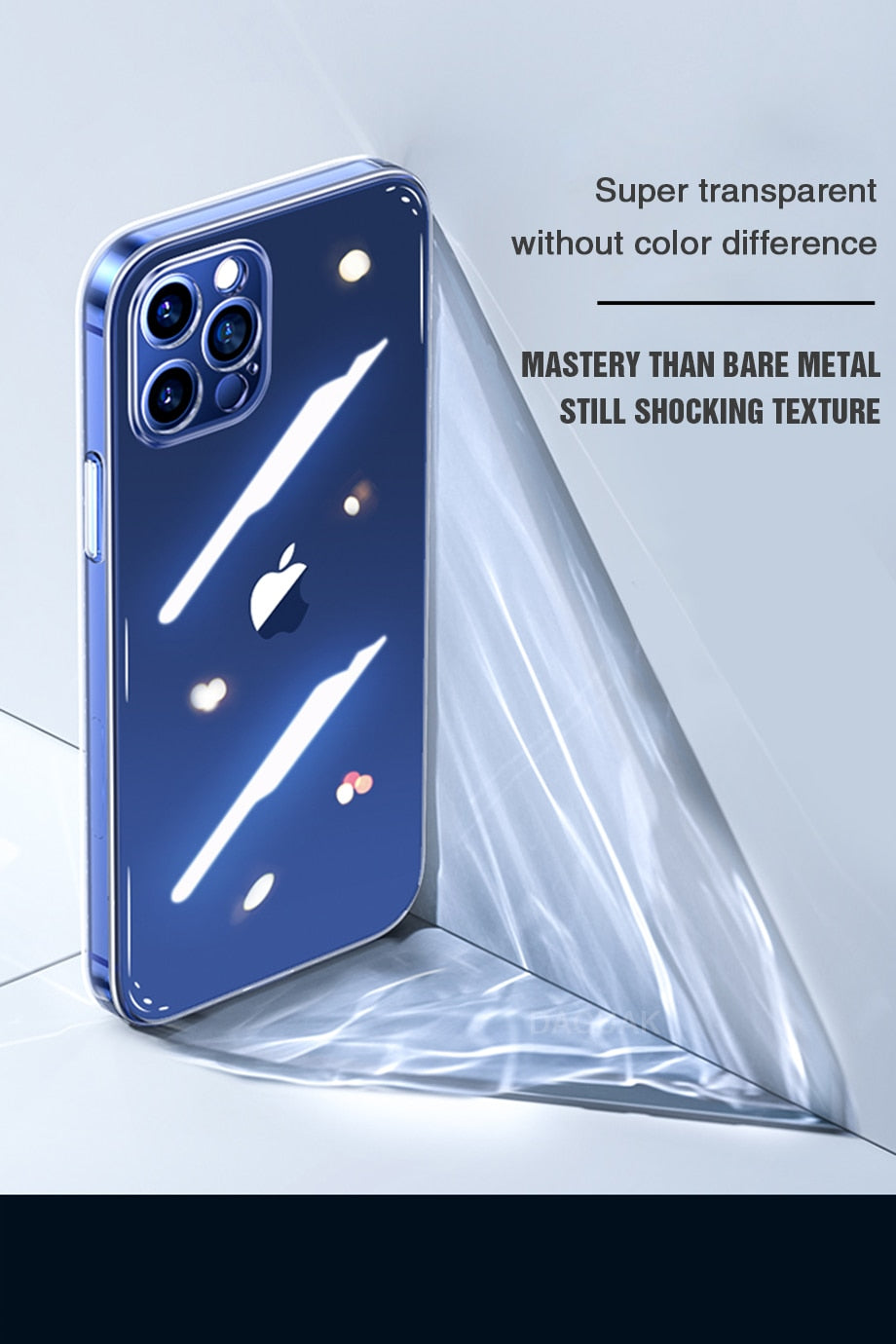 Clear silicone phone case for iPhone 12 Pro Max and iPhone 12 Mini with camera lens protection from The Clothing Company Sydney