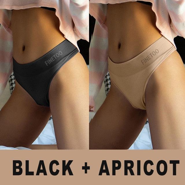 Two high-waist bodyshaper panties from The Clothing Company Sydney, solid color lingerie briefs with G-string design.