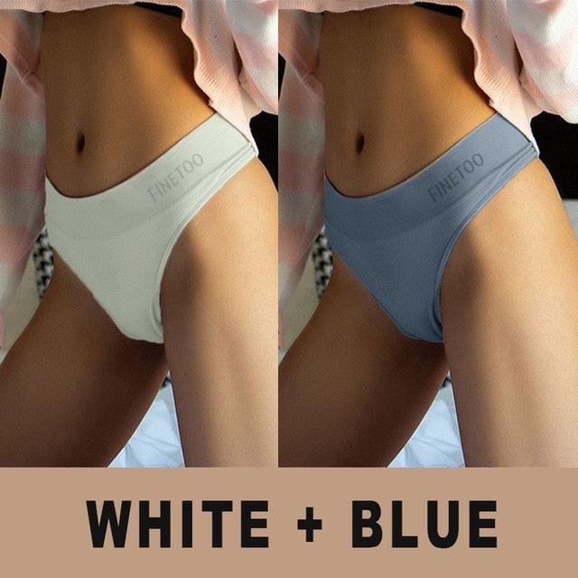 Two high waist bodyshaper panties from The Clothing Company Sydney, solid color G-string briefs, designed for shaping and comfort.