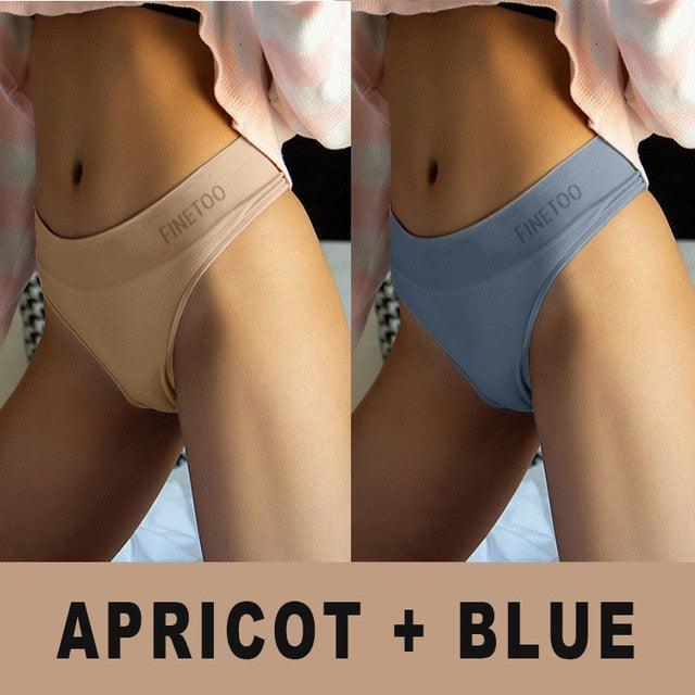 Two-pack high-waist bodyshaper panties from The Clothing Company Sydney, solid color lingerie G-strings and briefs.