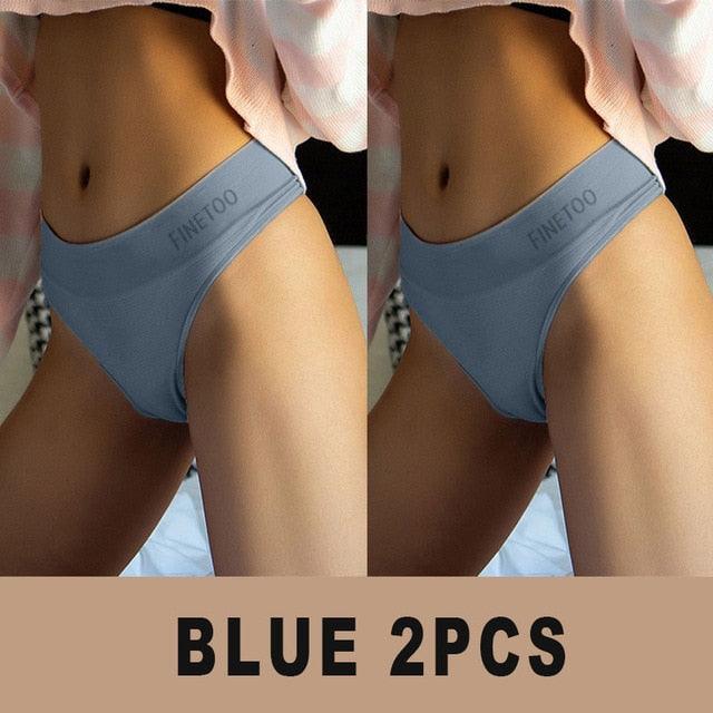 Two-pack high-waist bodyshaper panties from The Clothing Company Sydney, solid color lingerie briefs with G-string style underpants.