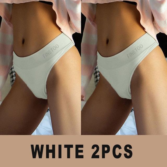 Two high-waist bodyshaper panties from The Clothing Company Sydney, solid color lingerie briefs with G-string design.