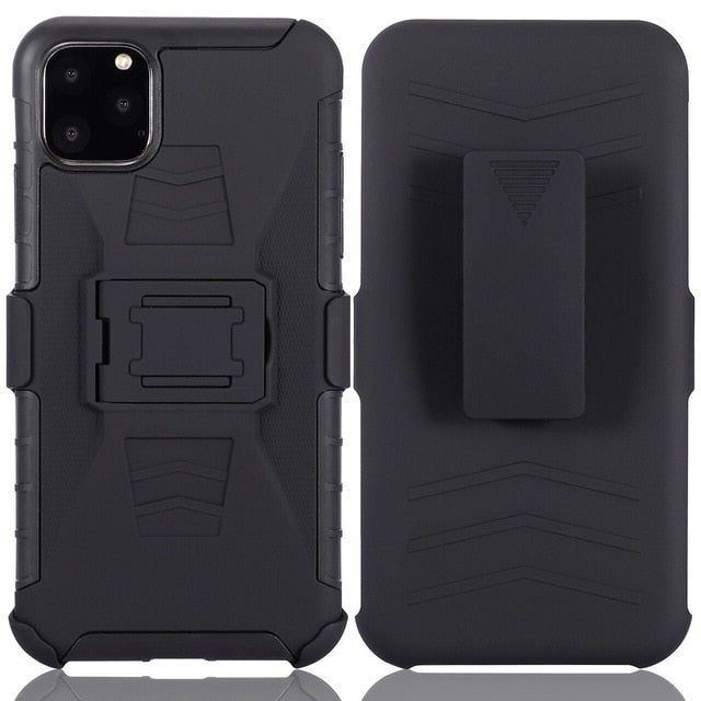 Shockproof 3-in-1 iPhone case by The Clothing Company Sydney with belt clip, full protection for iPhone 12 mini, 11 Pro Max, XS, XR, X, 6s, 7, 8 Plus