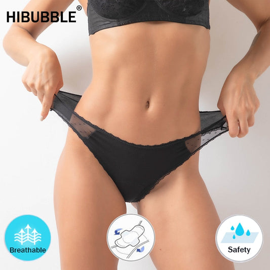 4-Layer Sexy Lace Leakproof Menstrual Panties New Breathable Fast Absorbent Underwear Womens Menstrual Briefs plus size lingerie The Clothing Company Sydney