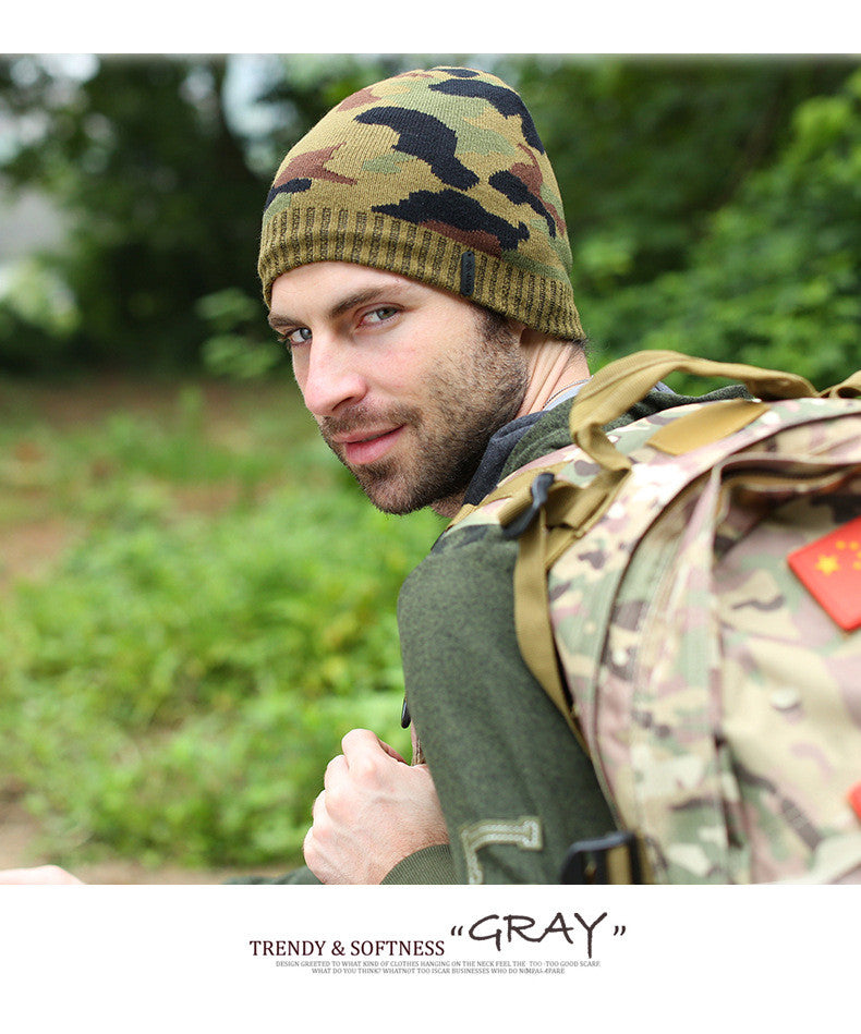Brand Knit winter hat for men and women, featuring a cozy beanie, bonnet, and skull cap with a balaclava style from The Clothing Company Sydney.