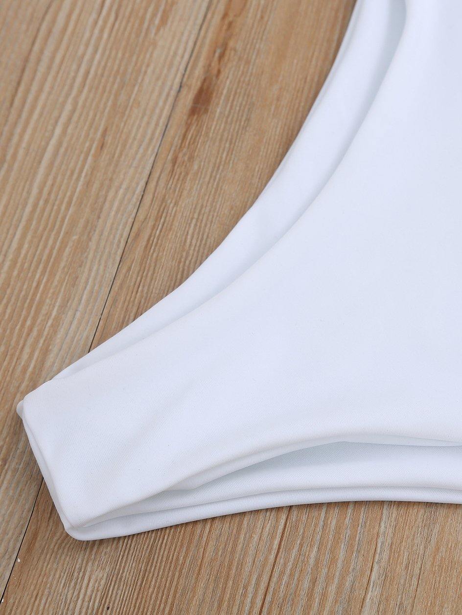 High waist thong bikini set by The Clothing Company Sydney featuring a high cut swimsuit for women, perfect for beach and pool days.