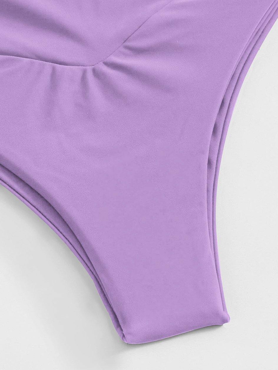 High waist thong bikini set for women, high-cut swimsuit from The Clothing Company Sydney, featuring a stylish and flattering design.