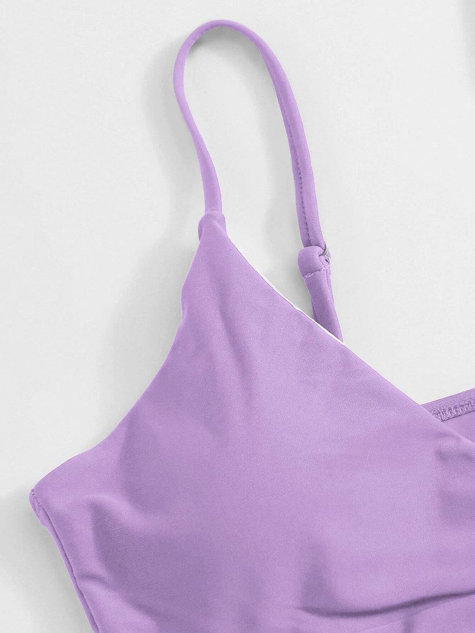 High waist thong bikini set by The Clothing Company Sydney featuring a high cut swimsuit for women.