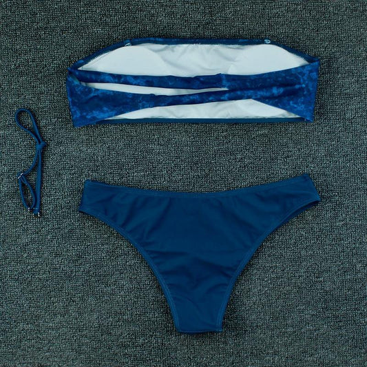 2 Piece High Waist Swimsuit Tube Top Swimwear Summer Plus Size Beachwear Bathing Suit Brazilian Bikini Set The Clothing Company Sydney