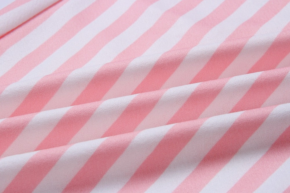 Vintage casual sundress by The Clothing Company Sydney featuring polka dots, stripes, floral patterns, backless design, midi length, summer style.