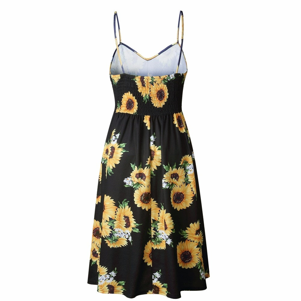 Vintage casual sundress by The Clothing Company Sydney featuring polka dots, stripes, floral pattern, backless design, perfect for summer.