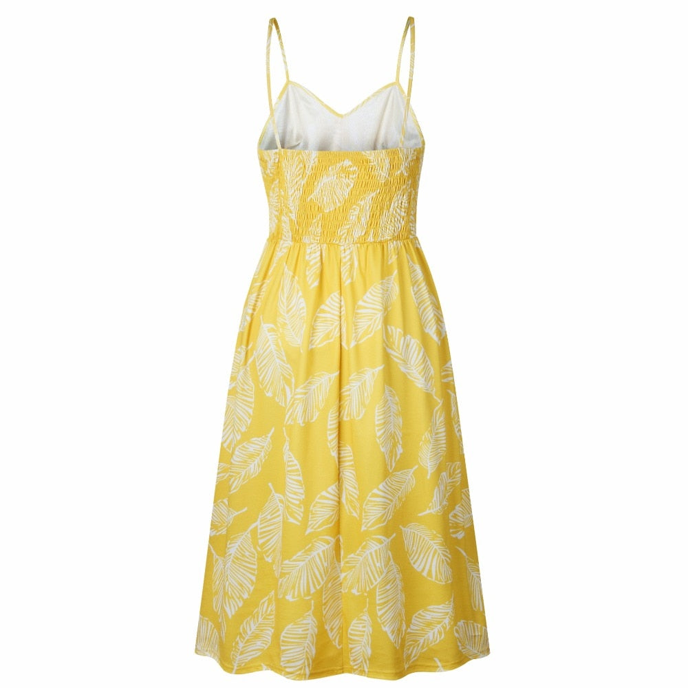 Vintage boho summer sundress by The Clothing Company Sydney with polka dots, stripes, midi length, backless, and floral design.