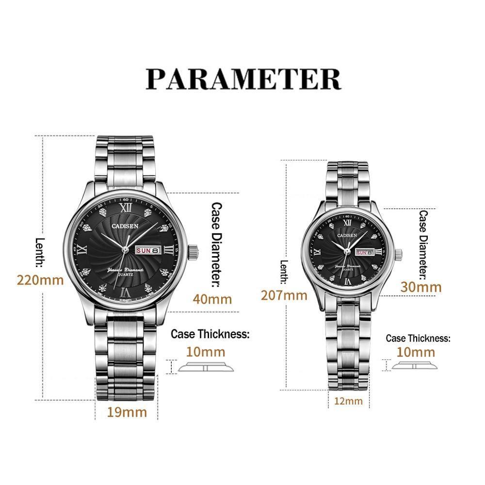 2 Pack Couple Watch Mens Quartz Watches Top Brand Luxury Ladies Dress Wristwatch Set The Clothing Company Sydney