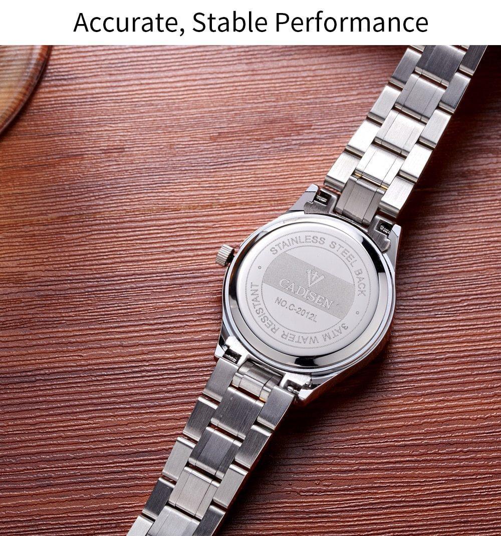 Two luxury men's and ladies' quartz watches by The Clothing Company Sydney, stylish dress wristwatch set for couples.