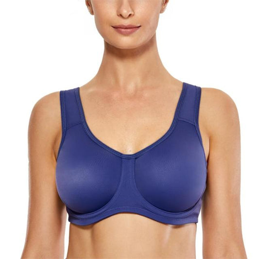 Women's Max Control Solid High Impact Plus Size Underwire Sports Bra The Clothing Company Sydney