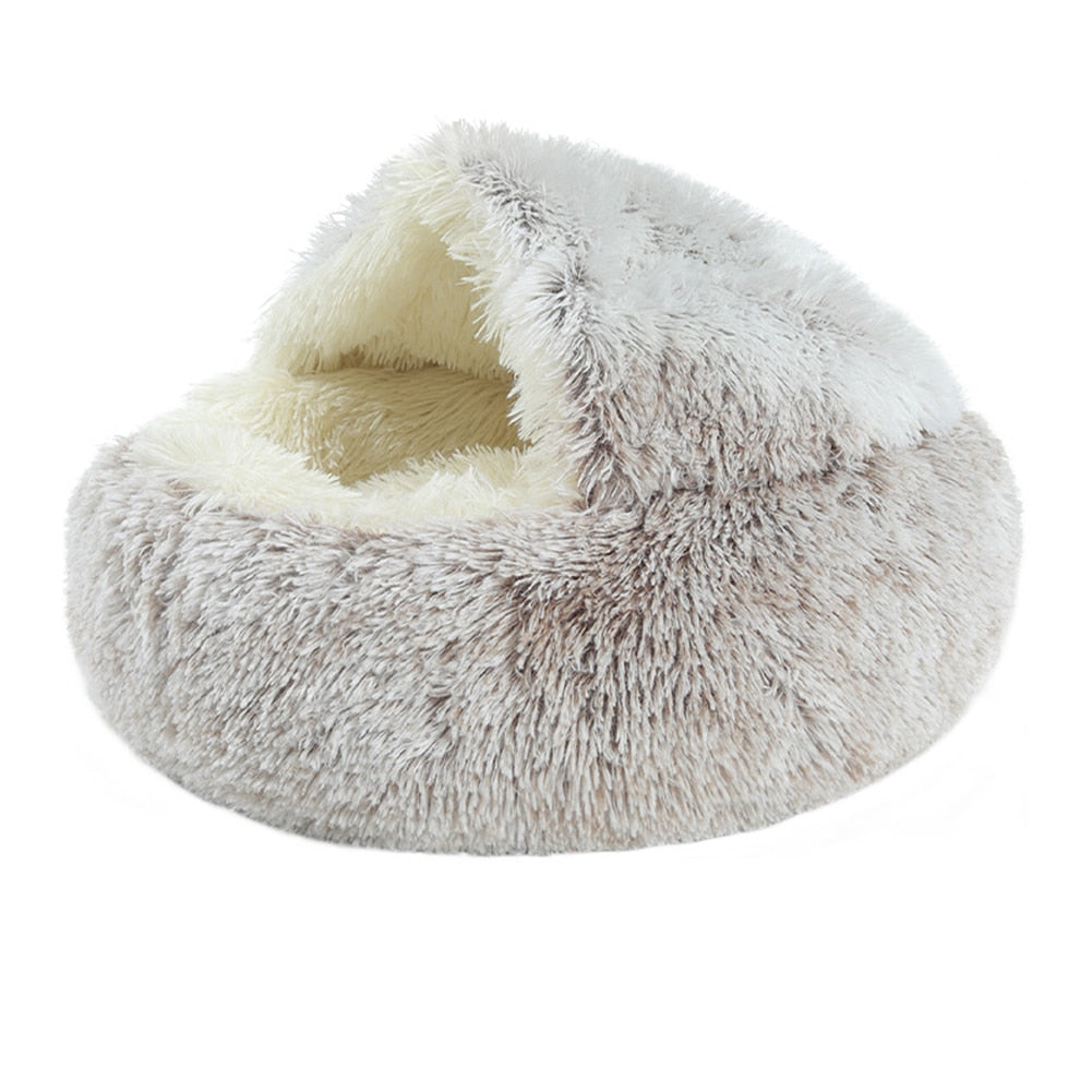 Super Soft Cat Dog Bed Kennel Winter Warm Round Dog Puppy Sleeping Cushion Long Plush Pet House The Clothing Company Sydney