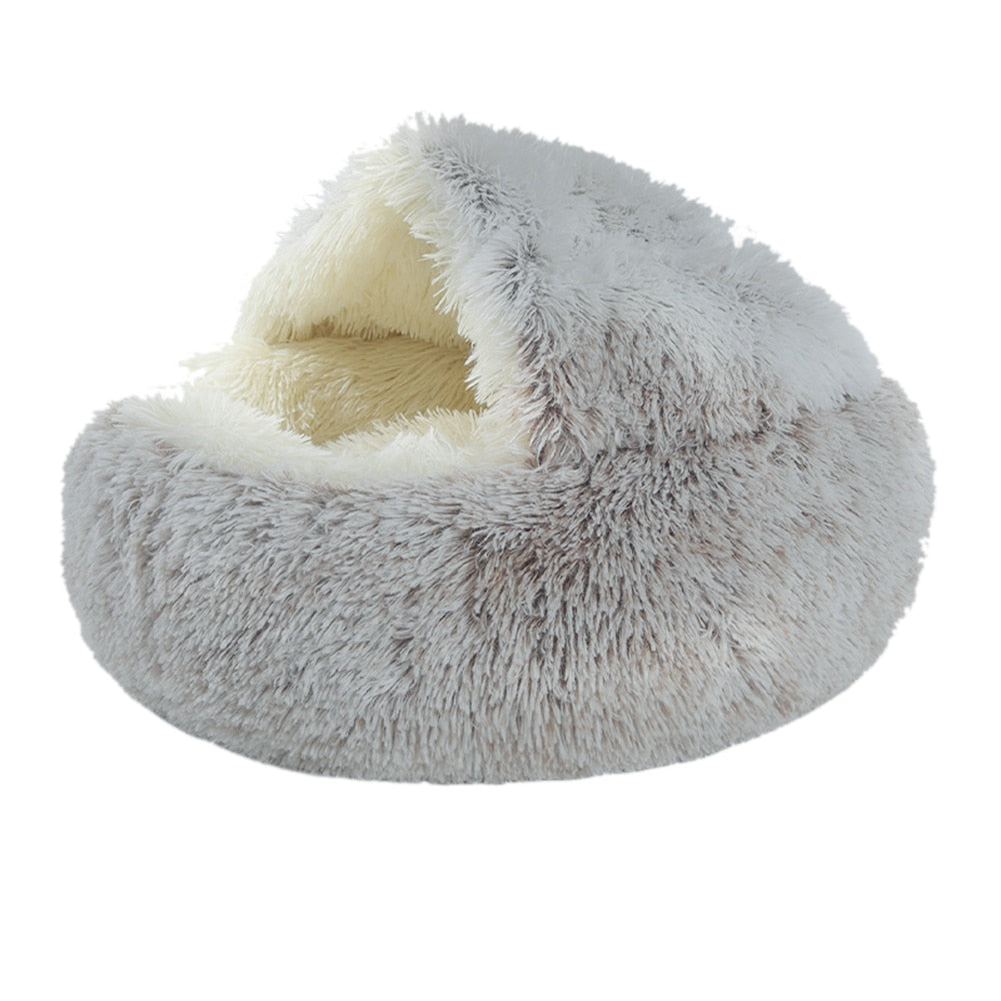Super Soft Cat Dog Bed Kennel Winter Warm Round Dog Puppy Sleeping Cushion Long Plush Pet House The Clothing Company Sydney