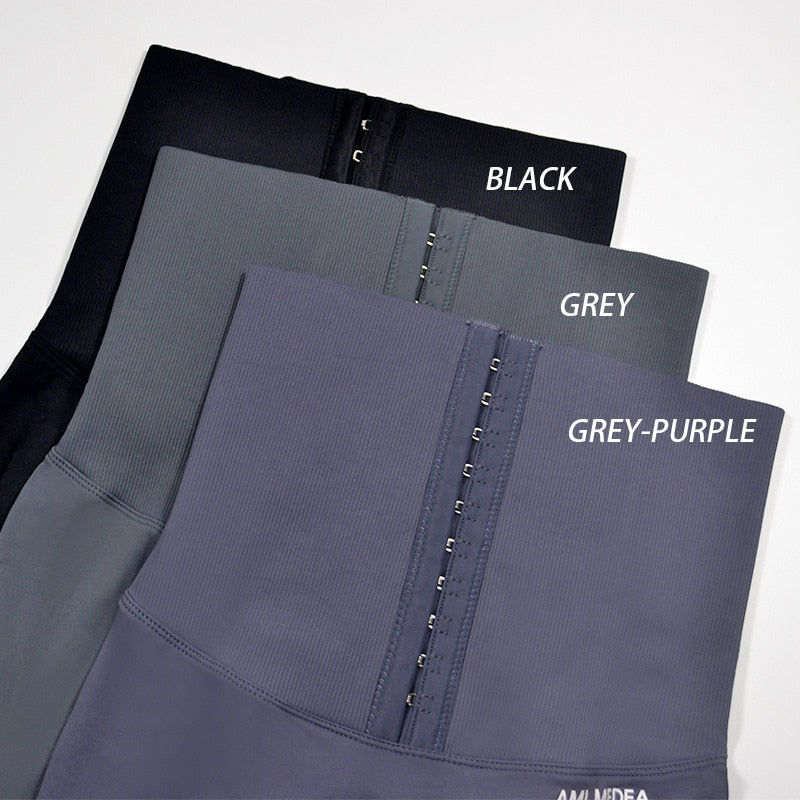 Seamless high waist postpartum fitness leggings by The Clothing Company Sydney, designed for yoga, running, and gym workouts.