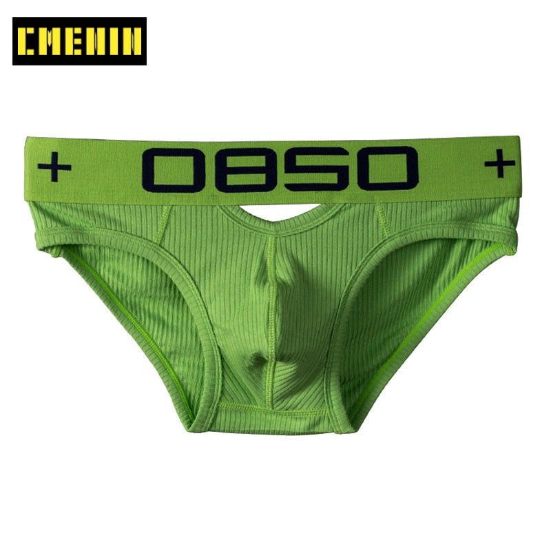 Men's low waist cotton jockstrap swim trunks from The Clothing Company Sydney, featuring a snug fit and classic bikini style.