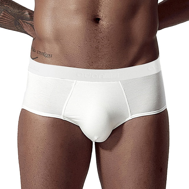 Men's low waist cotton jockstrap and bikini swim trunks from The Clothing Company Sydney, designed for comfortable fit and support.
