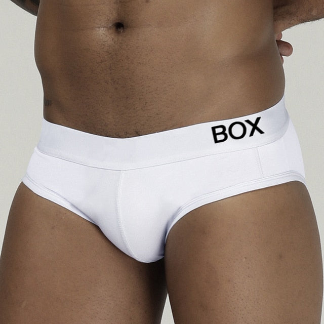 Men's low waist cotton jockstrap swim trunks with bikini-style fit, designed for comfort and support by The Clothing Company Sydney.
