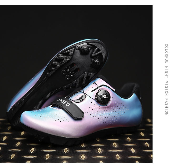 Athletic MTB cycling shoes by The Clothing Company Sydney featuring self-locking straps and a streamlined design for men and women.