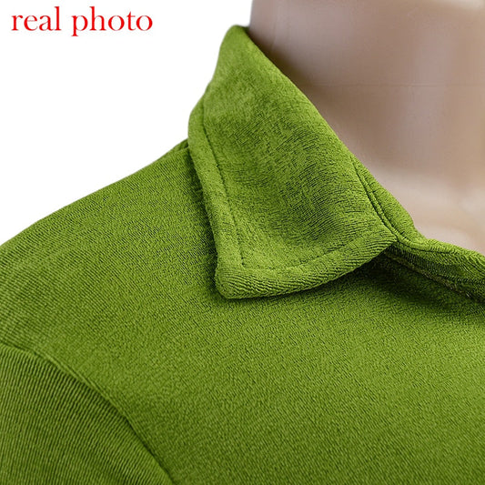 Turn-Down Collar Green Shirt Club Party Long Sleeve Button Mini Dress Spring Streetwear The Clothing Company Sydney