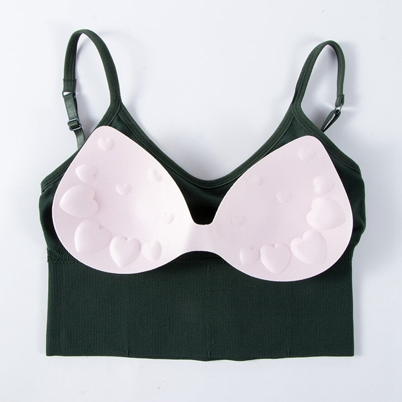 Backless bralette from The Clothing Company Sydney featuring adjustable straps, seamless padded design, cotton fabric, wireless comfort.