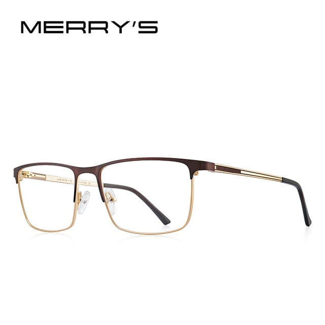 Ultralight titanium square prescription eyeglasses frame for men, optical optical glasses for myopia, designed by The Clothing Company Sydney