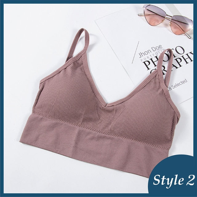 Seamless black crop top tube top lingerie with padded bralette design, backless style, and cropped fit from The Clothing Company Sydney.