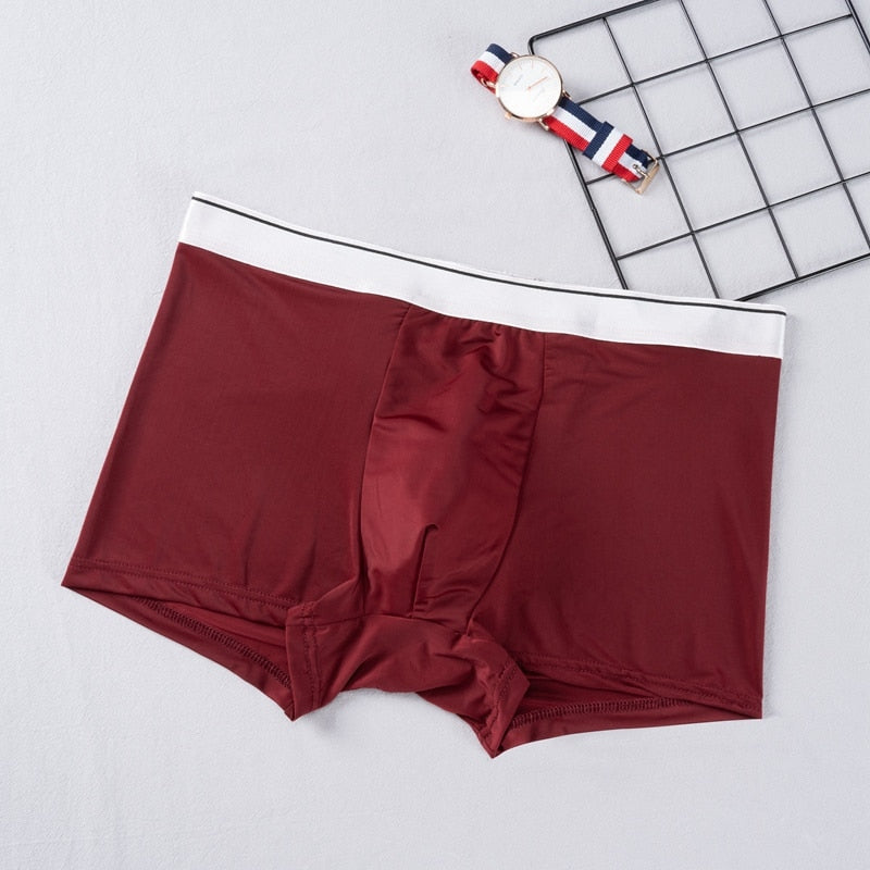 Men's breathable boxer briefs by The Clothing Company Sydney, solid color, comfortable underpants with a snug fit.