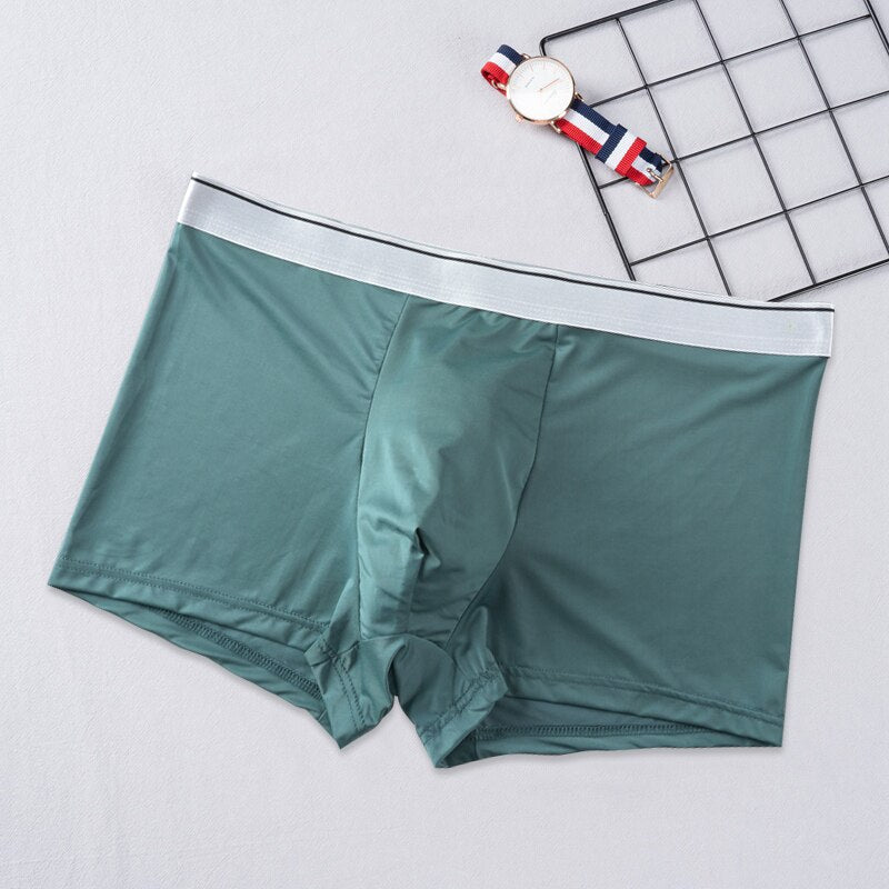 Men's breathable boxer briefs by The Clothing Company Sydney, solid color, comfortable and sexy underwear shorts.