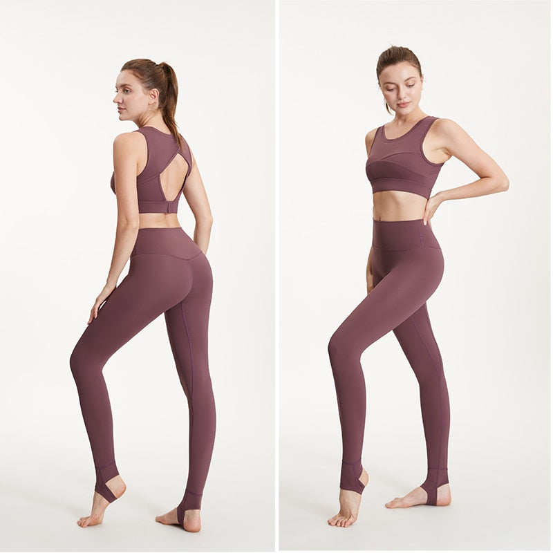 Women's high waist yoga pants by The Clothing Company Sydney, stirrup leggings designed for fitness, running, and gym workouts.