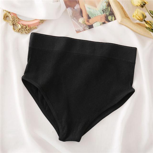 High waist seamless underwear briefs for ladies, made by The Clothing Company Sydney, shown in a soft, skin-toned fabric.