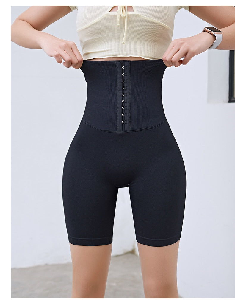 Seamless high waist postpartum yoga leggings by The Clothing Company Sydney, designed for fitness, gym, and running workouts.