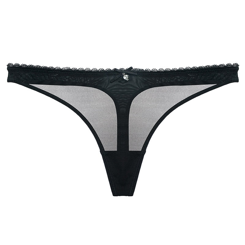 Ultra-thin cup mesh lace underwear set with transparent unlined bra and matching panties, from The Clothing Company Sydney.