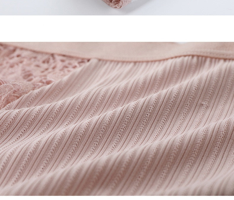 Three floral lace briefs from The Clothing Company Sydney, showcasing colorful, feminine underwear with intricate lace details.