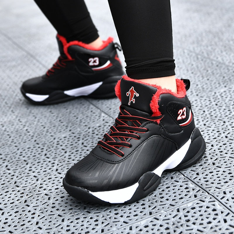Kids' basketball shoes by The Clothing Company Sydney, breathable, non-slip sport trainers for boys and girls, high-quality athletic footwear.