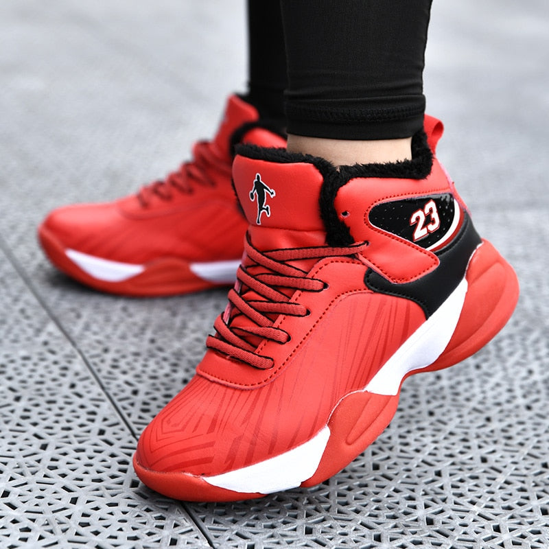 Kids basketball shoes from The Clothing Company Sydney, breathable, non-slip sport sneakers for boys and girls.