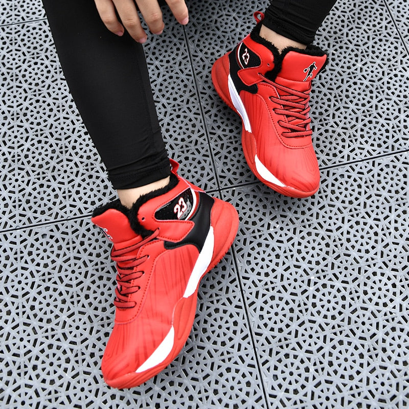 Kids basketball shoes by The Clothing Company Sydney, breathable, non-slip sports sneakers for boys and girls.