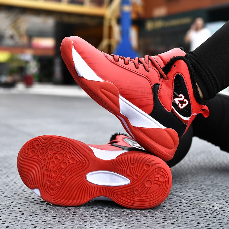 Kids basketball shoes by The Clothing Company Sydney, breathable and non-slip sport sneakers for boys and girls.