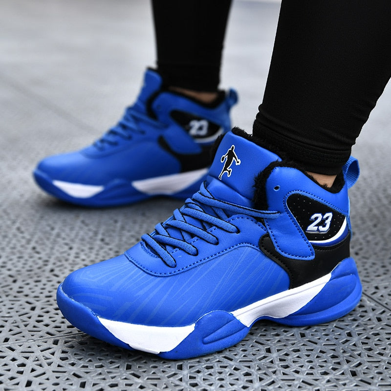 Children's basketball shoes by The Clothing Company Sydney, breathable, non-slip sport sneakers for boys and girls.