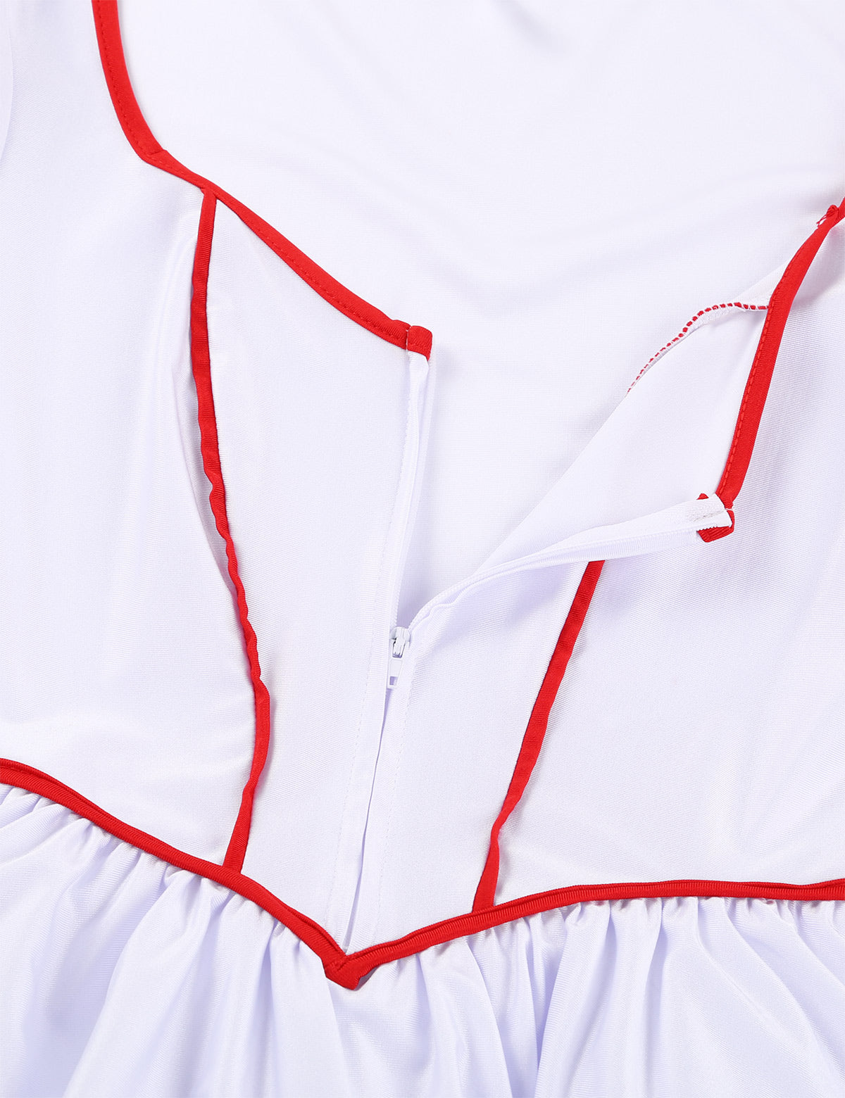 Three-piece nurse cosplay costume from The Clothing Company Sydney, featuring a V-neck dress, headband, and belt for Halloween.