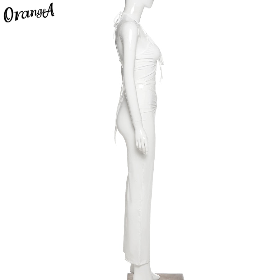 Stretchy black sweatpants from The Clothing Company Sydney, matching sleeveless ruched tops and clubwear bodycon set.